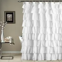 Shower curtain white