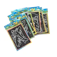 Scratch coloring books for boys 10 pcs